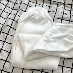 White Soft Sweatpants